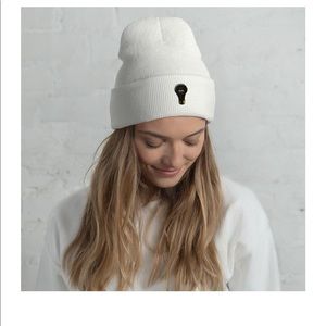 Elevate Dark Idea White Beanie